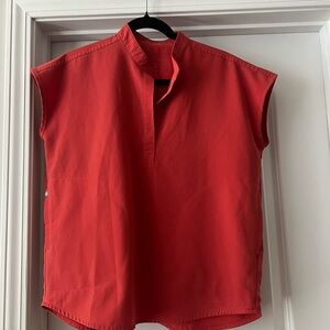 FIGS Rafaela Scrub Top in Color CLAY